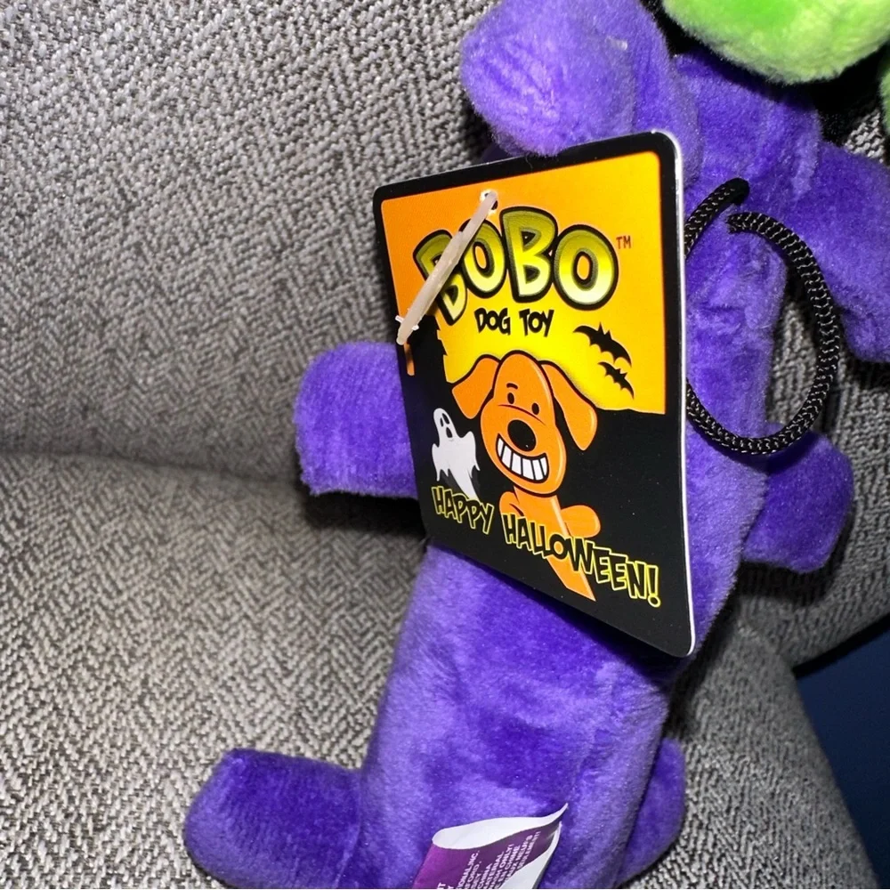 Mini MULTIPET DOG Dog Toy Chew Level 2 Plush Squeaker Sz S/M Happy Halloween New